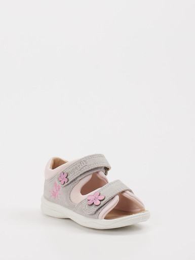 Superfit – Klettsandalen aus Veloursleder Hellgrau