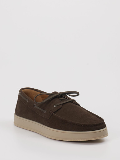 Daniel Kenneth – Bootsschuh aus Veloursleder Braun