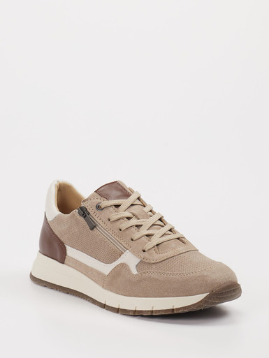 Cypres – Sneaker aus Velour/Textil Taupe