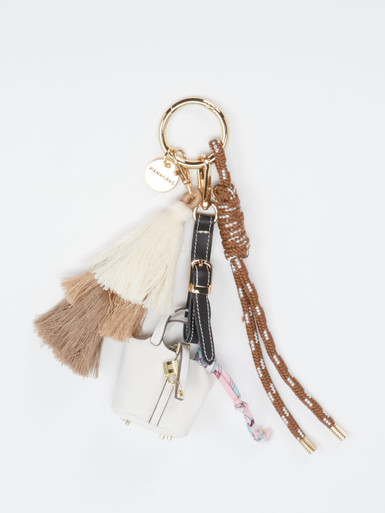 Viamailbag – Schlüsselanhänger aus Textil braun