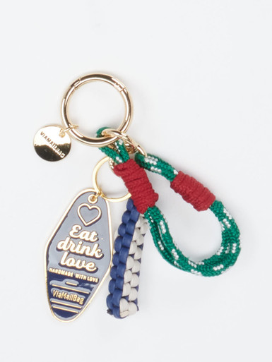 Viamailbag – Schlüsselanhänger aus Textil blau