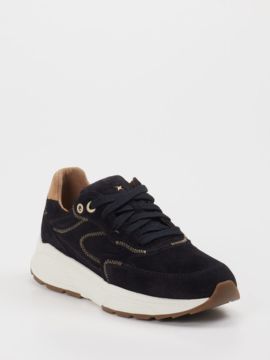 XSENSIBLE – Sneaker aus Kalbleder schwarz