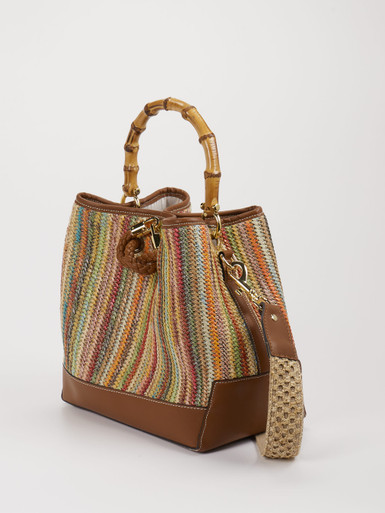 Viamailbag – Bucket Bag aus Leder Multicolor