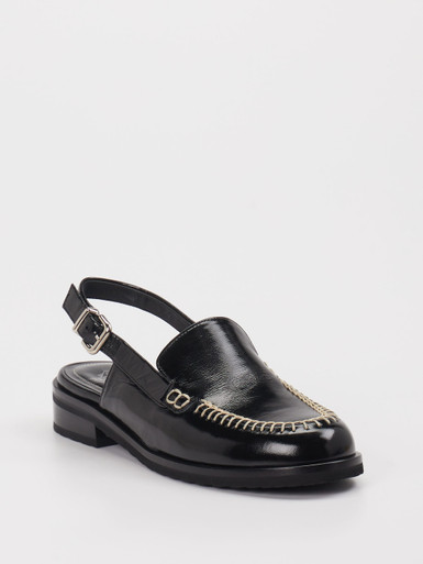 Truman's – Slingpumps aus Lackleder Schwarz