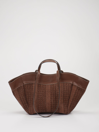 Viamailbag – Shopper aus Bastoptik Braun