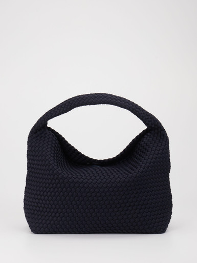 Marrea – Hobo-Bag aus Textil navy geflochten