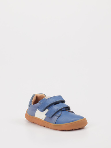 Bisgaard – Klett-Sneaker aus Kalbleder blau