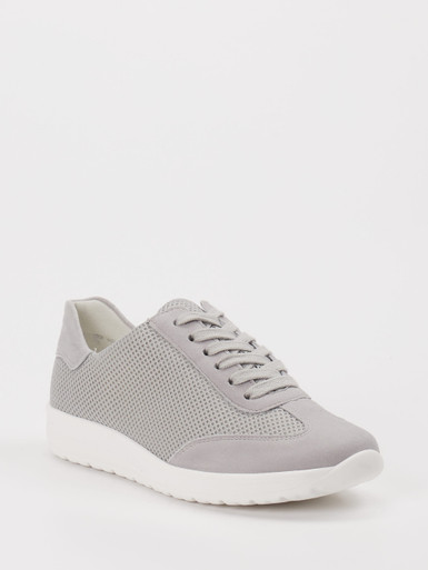 Semler – Sneaker aus Velours/Textil Grau