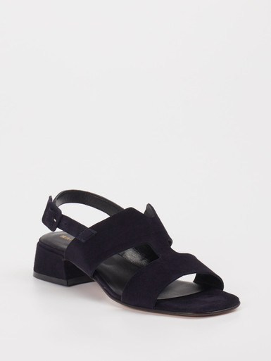 Mannori – Sandalette aus Veloursleder Navy