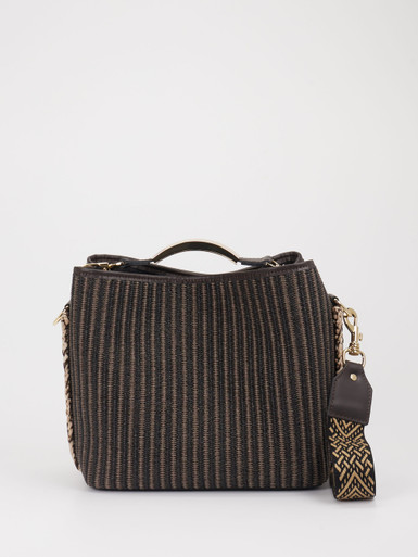 Viamailbag – Top-Handle Bag aus Textil schwarz