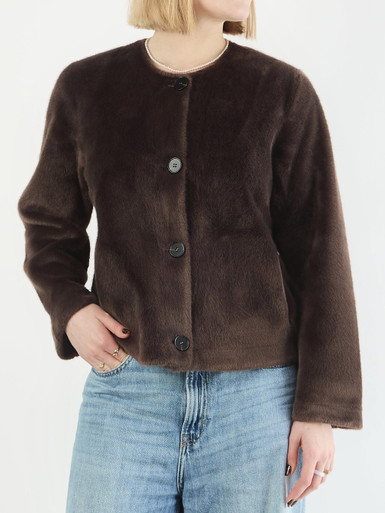 NotyZ – Kurzjacke aus Textil braun