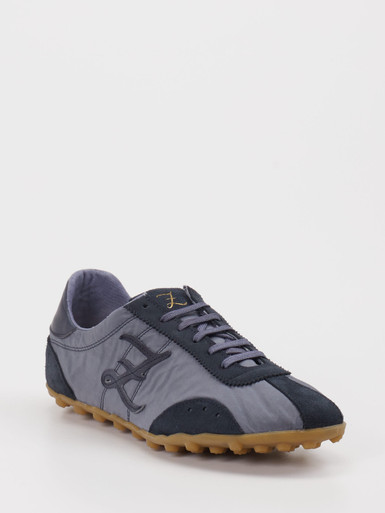 Zago x Zumnorde – Sneaker aus Velours Textil blau