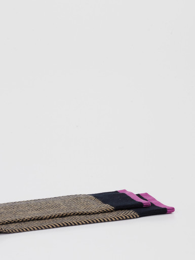Socke gemustert