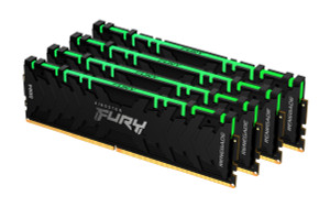 KF432C16RB12AK4/64, 64GB 3200MHz DDR4 CL16DIMM (Kit of4)1Gx8 FURYRenegadeRGB KF432C16RB12AK4/64, 64GB 3200MHz DDR4 CL16DIMM (Kit of4)1Gx8 FURYRenegadeRGB