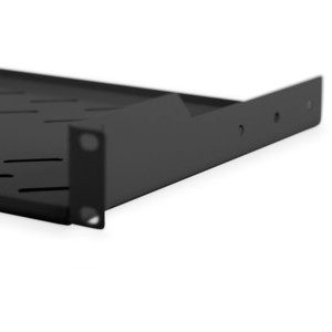 Fachboden 19" 1HE Digitus zum Festeinbau perforiert, Farbe black (RAL9005), bis zu 15 kg, 45x483x250 mm Fachboden 19" 1HE Digitus zum Festeinbau perforiert, Farbe black (RAL9005), bis zu 15 kg, 45x483x250 mm
