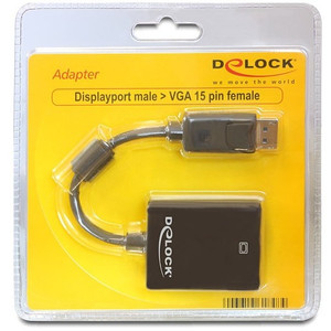 Adapter DisplayPort  VGA (ST-BU) DeLOCK Black