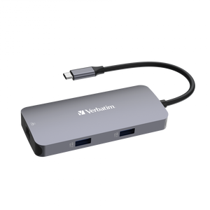 32150, Verbatim Pro USB-C Multiport Hub CMH-05 / 2 x USB-A 3.2 Gen1 / PD / HDMI / RJ45