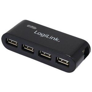 USB2.0 HUB 4Port LogiLink aktiv mit Netzteil Black USB2.0 HUB 4Port LogiLink aktiv mit Netzteil Black