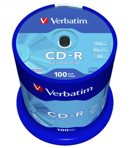 43411, CD-R 700MB 52X EXTRA PROTECTION SURFACE (100 PACK) 43411, CD-R 700MB 52X EXTRA PROTECTION SURFACE (100 PACK)