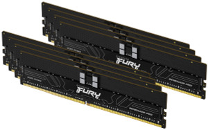 KF556R28RBEK8-128, 128GB 5600MT/s DDR5 ECC Reg CL28 DIMM (Kit of 8) FURY Renegade Pro EXPO KF556R28RBEK8-128, 128GB 5600MT/s DDR5 ECC Reg CL28 DIMM (Kit of 8) FURY Renegade Pro EXPO
