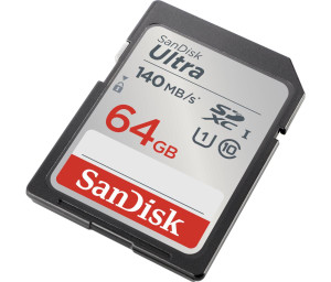 64GB SDXC Sandisk Ultra 140MB/s Class 10 UHS-I SDSDUNB-064G-GN6IN 64GB SDXC Sandisk Ultra 140MB/s Class 10 UHS-I SDSDUNB-064G-GN6IN