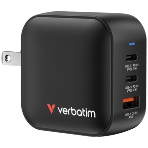 32229, Mini GaN Charger 70W 3 Port US/EU/UK ADP