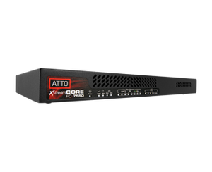 XCFC-7550-004, Quad Channel 16Gb Fibre Channel to 16-port 12Gb SAS/SATA 1U intelligent Bridge, SFP+, rack mount h/w and dual pow XCFC-7550-004, Quad Channel 16Gb Fibre Channel to 16-port 12Gb SAS/SATA 1U intelligent Bridge, SFP+, rack mount h/w and dual pow