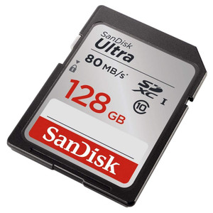 128GB SDXC Sandisk Ultra 140MB/s Class 10 UHS-I SDSDUNB-128G-GN6IN