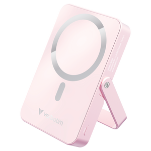 32267, Charge n Go Power Bank with Stand Magnetic Wireless 10000mAh - Pink 32267, Charge n Go Power Bank with Stand Magnetic Wireless 10000mAh - Pink
