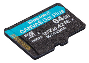 SDCG4/64GBSP, 64GB microSDXC Canvas Go Plus Gen4 200R A2 U3 Single Pack w/o ADP