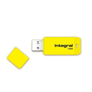 INFD16GBNEONYL, 16GB Integral Neon USB Flash Drive - Yellow INFD16GBNEONYL, 16GB Integral Neon USB Flash Drive - Yellow