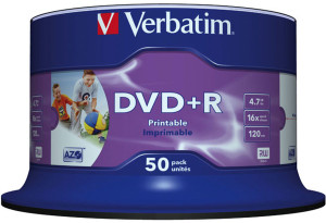 43512, DVD+R AZO 4.7GB 16X WIDE PRINTABLE SURFACE NO-ID (50 PACK) 43512, DVD+R AZO 4.7GB 16X WIDE PRINTABLE SURFACE NO-ID (50 PACK)