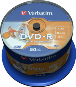 43533, DVD-R AZO 4.7GB 16X WIDE PRINTABLE SURFACE NO-ID (50 PACK) 43533, DVD-R AZO 4.7GB 16X WIDE PRINTABLE SURFACE NO-ID (50 PACK)