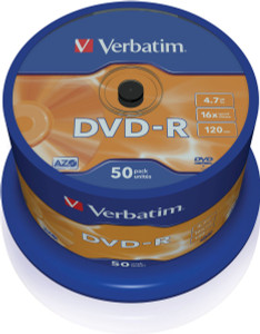 43548, DVD-R AZO 4.7GB 16X MATT SILVER SURFACE (50 PACK)