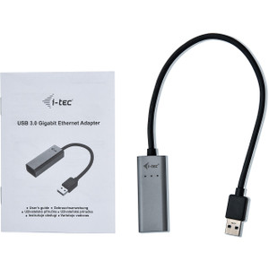 D I-TEC USB 3.0 Metal Gigabit Ethernet Adapter 1x USB 3.0 auf RJ-45 LED-Anzeige fuer Notebook Tablet PC Windows Mac Linux Androi