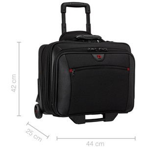 WENGER Potomac 43,2cm 17Zoll Trolley schwarz (mit herausnehmbarer Notebooktasche 40,6cm 16Zoll)
