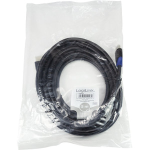 Logilink HDMI-Kabel Ethernet High Speed. 4K2K/60Hz.5.00m sw. bulk