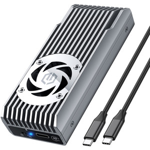 GRAUGEAR externes Gehäuse M.2 NVMe mit Lüfter 20Gbit GRAUGEAR externes Gehäuse M.2 NVMe mit Lüfter 20Gbit