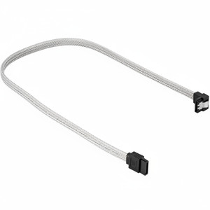 Sharkoon Kabel SATA III 90° sleeve 0.60m weiß