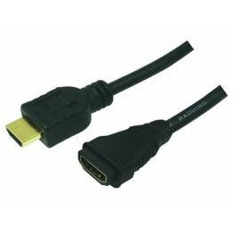 Logilink HDMI-Kabel Ethernet A - A St/Bu 3.00m Gold Verl.