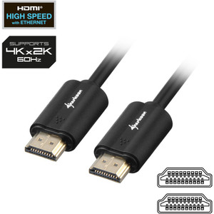 Sharkoon Kabel HDMI - HDMI 4K 2m schwarz Sharkoon Kabel HDMI - HDMI 4K 2m schwarz
