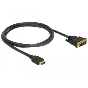 DELOCK HDMI zu DVI 24+1 Kabel bidirektional 1 m