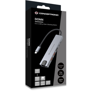 CONCEPTRONIC 6-1 Dock USB-C-HDMI/2xUSB-A/USB-C/+ 25cm si
