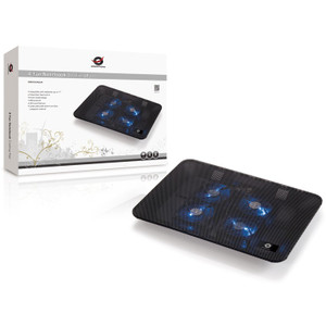 CONCEPTRONIC 4-Fan USB-A2.0 Laptop-Kühlpad 25Kg 15.6" sw