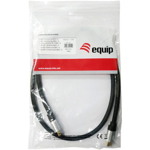 Equip HDMI UHS E.Gewebe 2.1 A-A St/St 3.0m 8K60Hz HDR sw