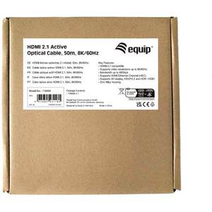 Equip HDMI UHS Ethernet 2.1 A-A St/St 50.0m 8K60Hz HDR sw