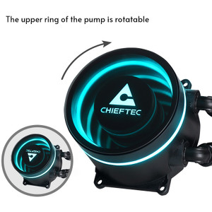 K Cooler Wasserkühlung Chieftec Iceberg 360 RGB multi Cooler | 1700  1200  1150  1151  1155  1156  1851  AM5/4/3+/2+/2