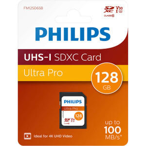 CARD Philips SDXC Card 128GB Class 10 UHS-I U3 V30 A1