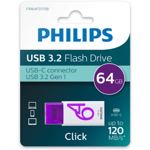 STICK Philips USB 3.2 64GB Click Series Gen 1 USB-C