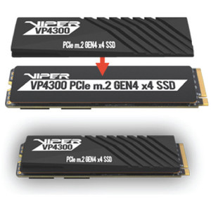 M.2 Patriot Viper VP4300 2 TB (schwarz, PCIe 4.0 x4, NVMe 1.4, 2280)